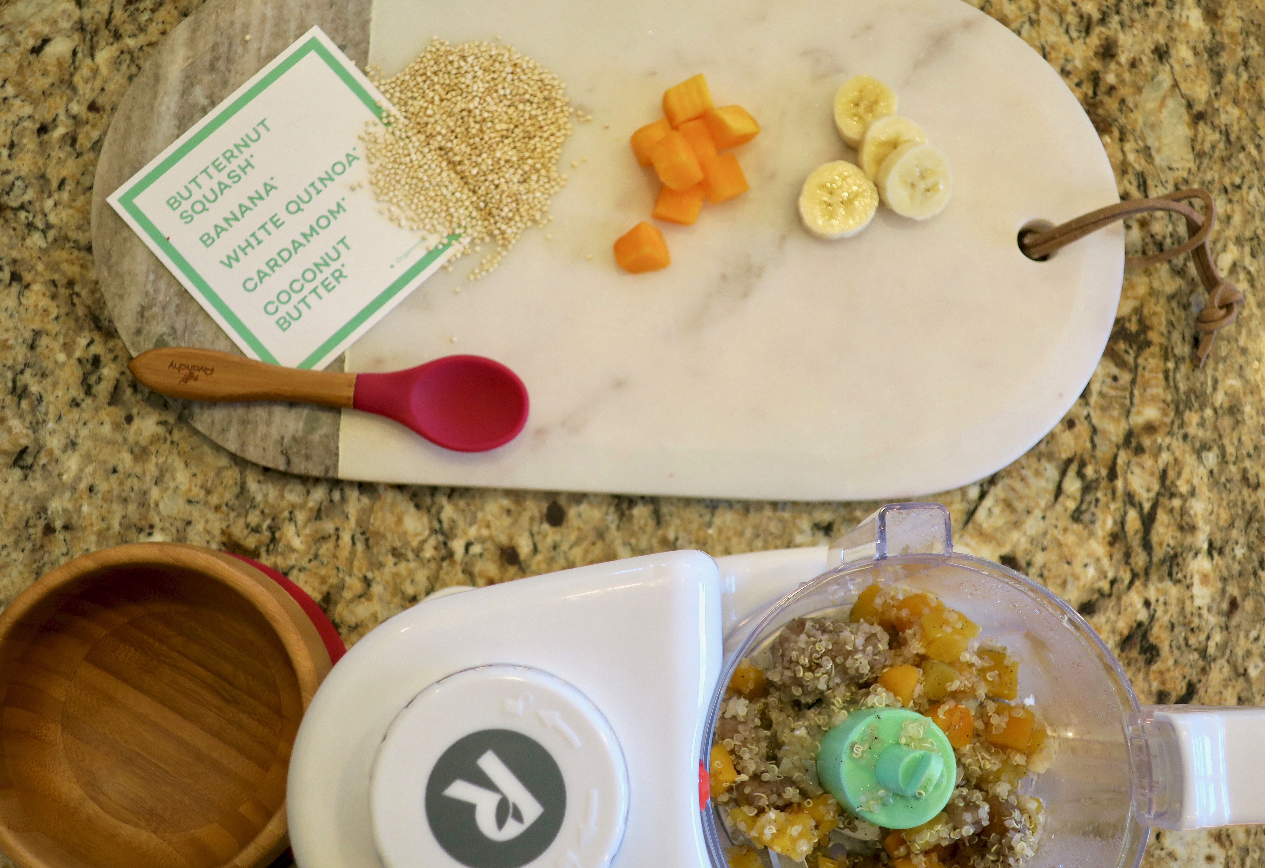 raised real butternut squash banana white quinoa