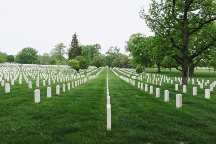Arlington white headstones- Felixinsideout