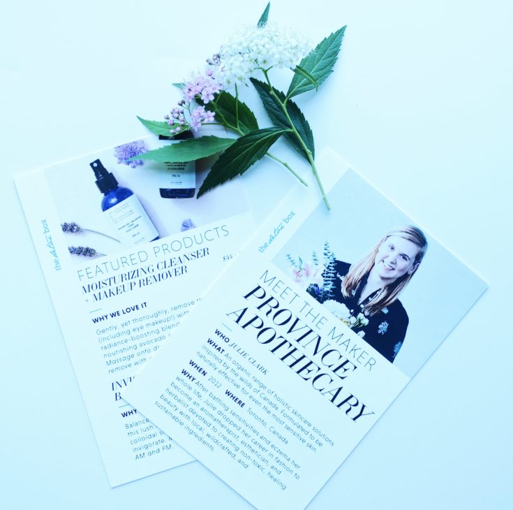 June Detox Box TDM X Province Apothecary Cards- Felixinsideout