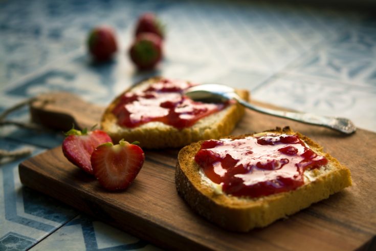 Strawberry Chia Seed Jam on Toast photo by Jonathan Pielmayer - Felixinsideout