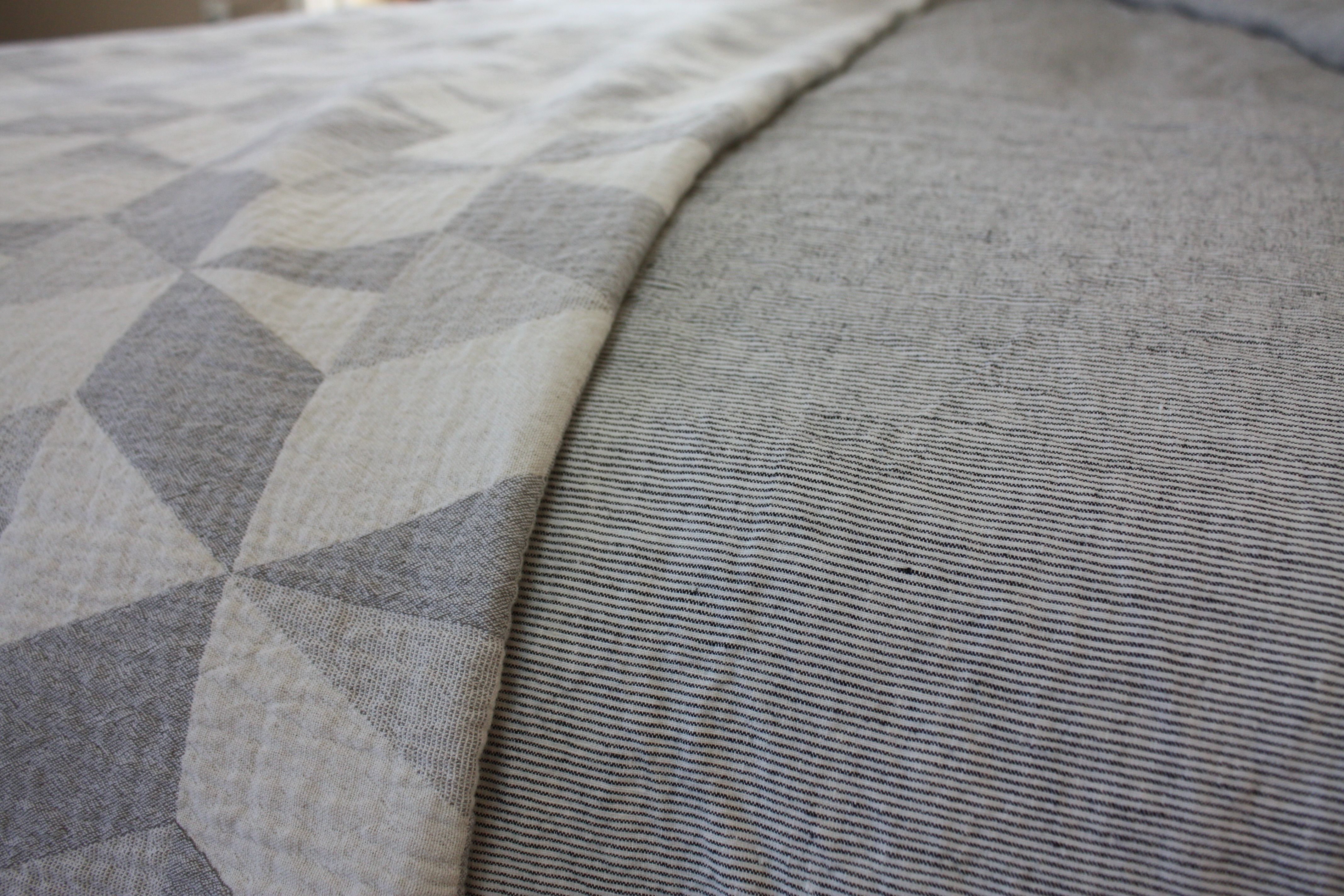 Organic Bedding with Coyuchi duvet close up- Felixinsidout