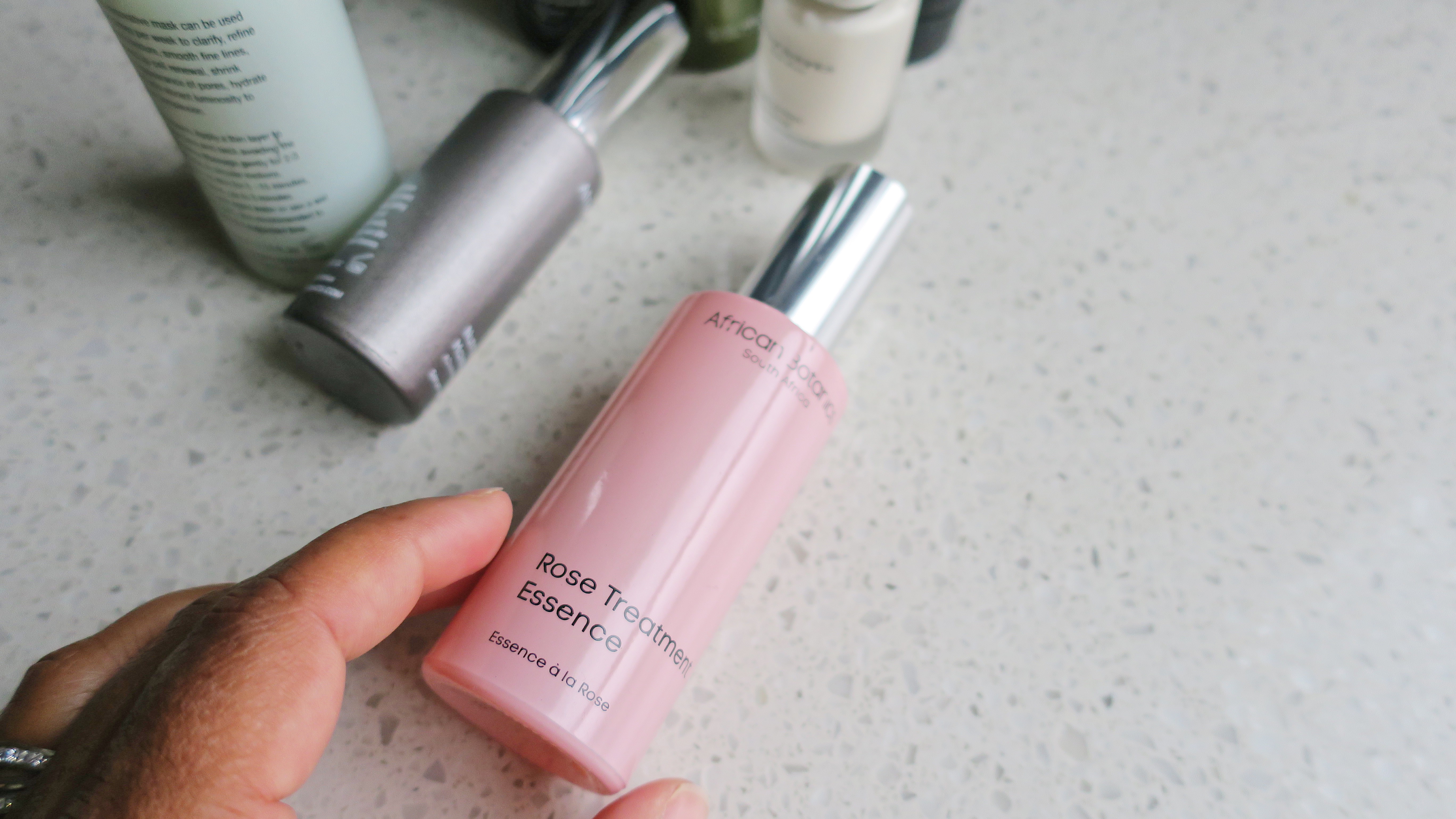African Botanics Rose Treatment Essence Flatlay - Felixinsideout