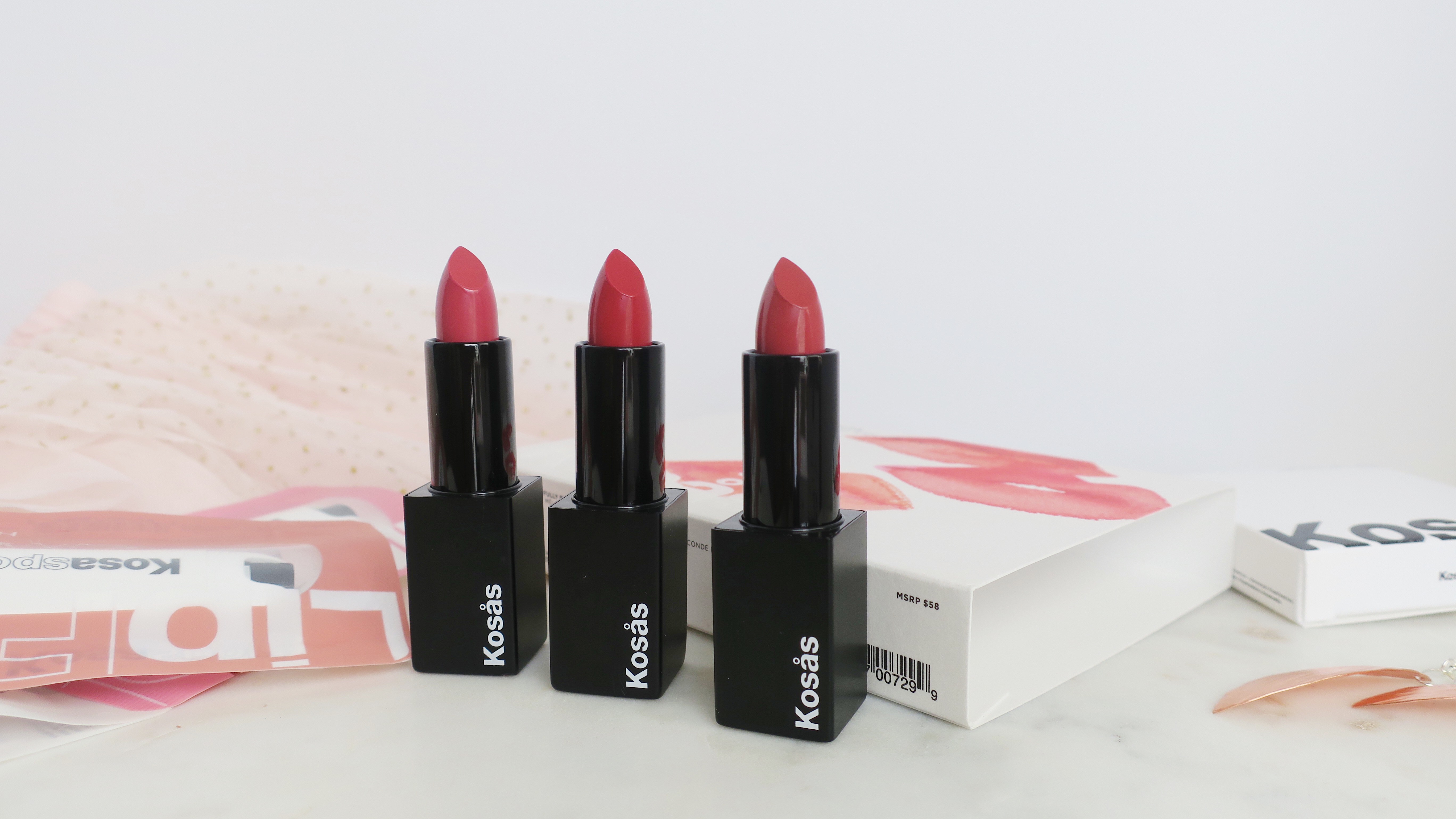Kosas Lipstick Trio and Balm launch